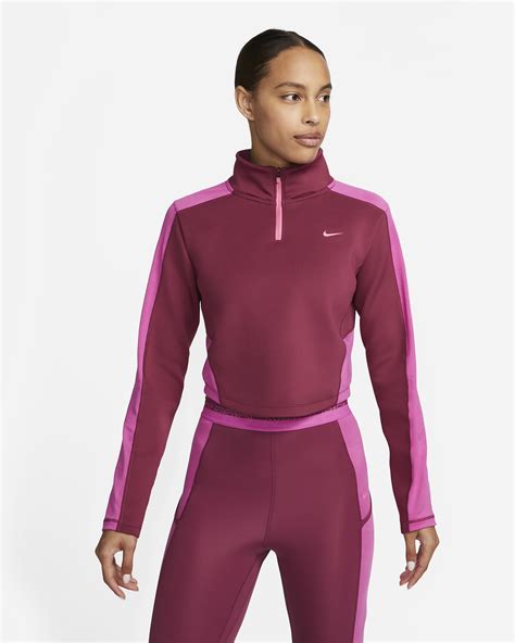 nike dri-fit cropped langarm-trainingsoberteil für damen|Dri.